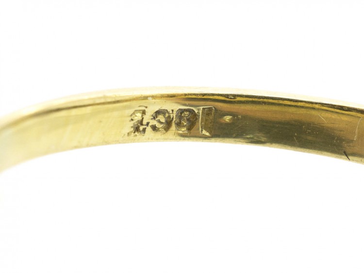 Edwardian 18ct Gold & Diamond Three Stone Ring