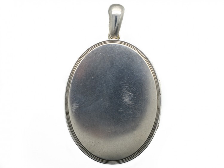 Victorian Aesthetic Period Silver & Gold Overlay Locket