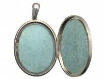 Victorian Aesthetic Period Silver & Gold Overlay Locket