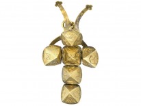 Edwardian Masonic 9ct Gold & Silver Ball Opening Pendant