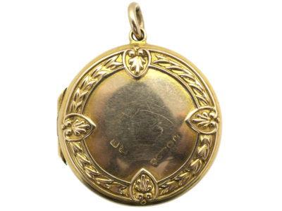 Edwardian 9ct Gold Round Locket