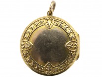 Edwardian 9ct Gold Round Locket