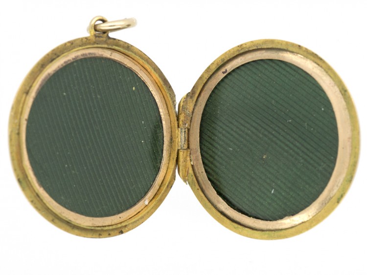 Edwardian 9ct Gold Round Locket