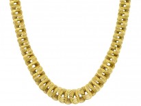18ct Woven Gold Collar By Allan Gard