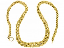 18ct Woven Gold Collar By Allan Gard