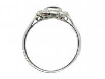 Edwardian Sapphire & Diamond Oval Cluster Ring
