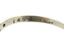 18ct & Platinum Solitaire Diamond Twist Ring