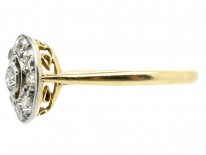 Art Deco Diamond Set Target Ring