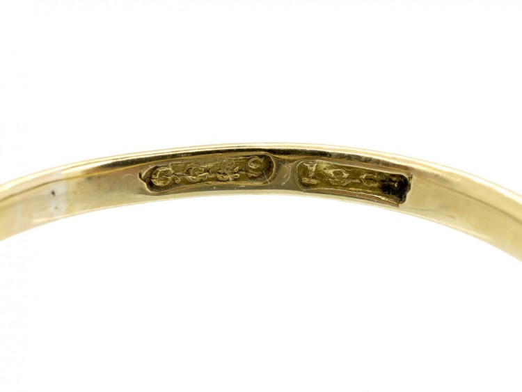 Art Deco Diamond Set Target Ring