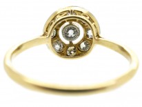 Art Deco Diamond Set Target Ring