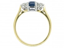 18ct Gold Sapphire & Diamond Ring by Cropp & Farr