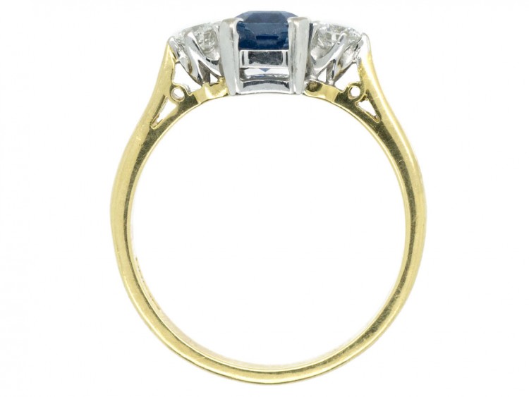 18ct Gold Sapphire & Diamond Ring by Cropp & Farr