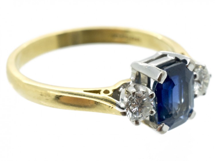 18ct Gold Sapphire & Diamond Ring by Cropp & Farr