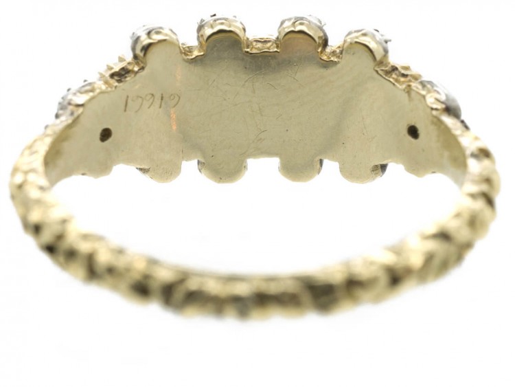 Regency Natural Pearl & Diamond Ring