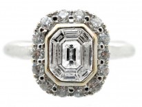 Platinum & Diamond Rectangular Ring