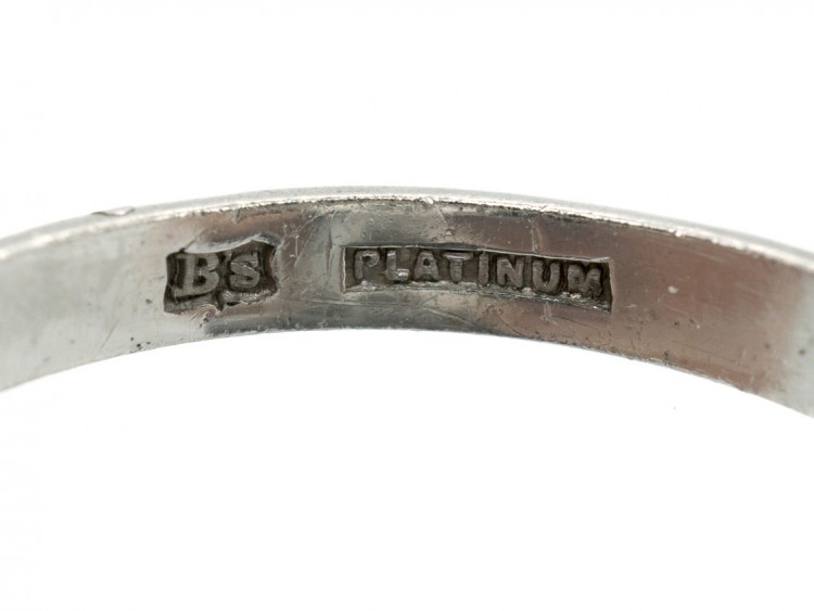 Platinum & Diamond Rectangular Ring