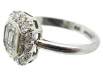 Platinum & Diamond Rectangular Ring