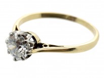 18ct Gold Diamond Solitaire Ring