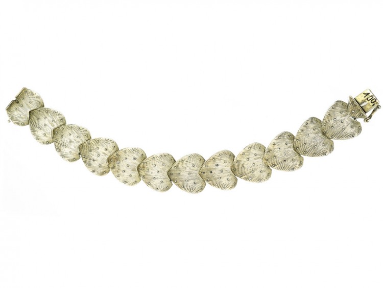 Theodor Farhner Silver Gilt & Marcasite Bracelet