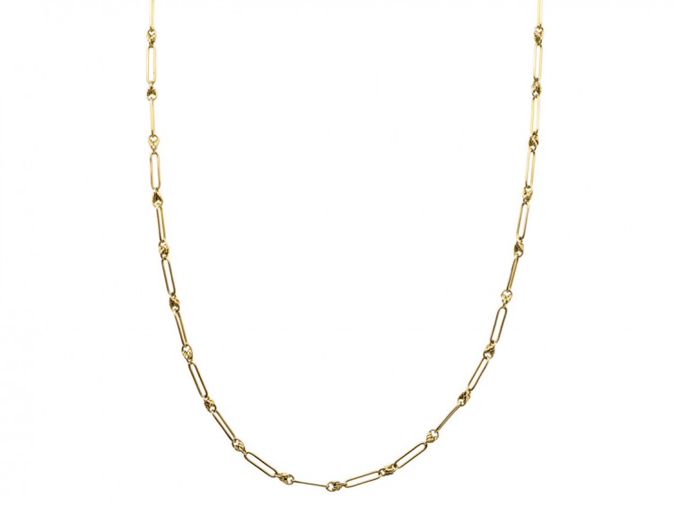 Edwardian 9ct Gold Decorative Chain