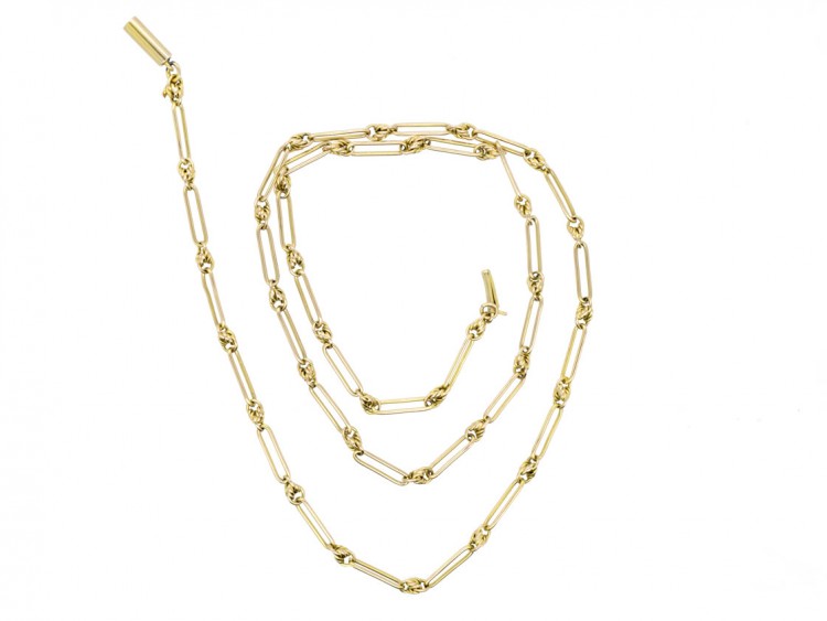 Edwardian 9ct Gold Decorative Chain