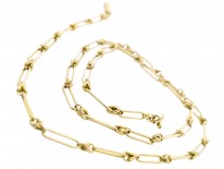 Edwardian 9ct Gold Decorative Chain