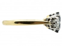 18ct Gold Sapphire & Diamond Three Stone Ring