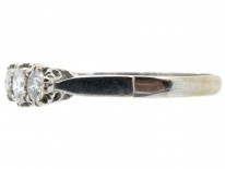 18ct White Gold Diamond Three Stone Ring