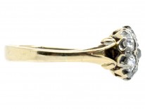 Edwardian 18ct Gold Old Mine Cut Diamond Cluster Ring
