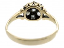 Edwardian 18ct Gold Old Mine Cut Diamond Cluster Ring
