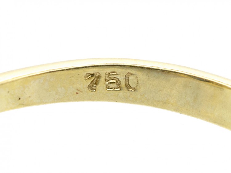 18ct Gold Ceylon Sapphire & Diamond Ring