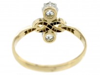Edwardian Two Stone Diamond Figure of Eight Ring