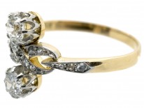 Edwardian Two Stone Diamond Figure of Eight Ring
