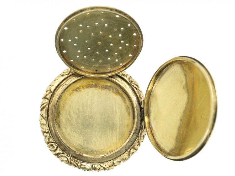 Georgian 18ct Gold Vinaigrette Locket