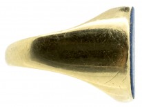 18ct Gold & Lapis Half Moon Ring