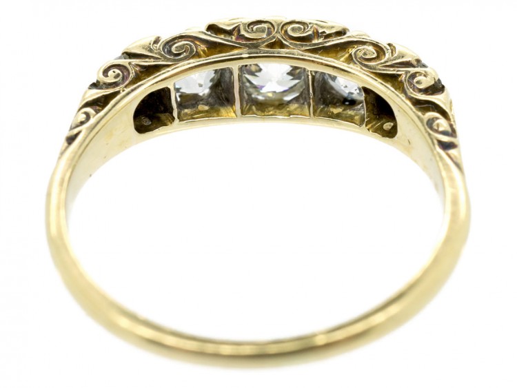 Victorian Five Stone Old Mine Cut Diamond Ring