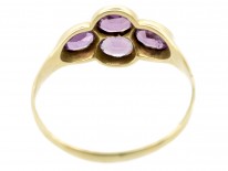 Victorian 15ct Gold Almandine Garnet & Rose Diamond Ring