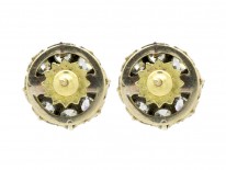 Natural Pearl & Diamond Cluster Earrings