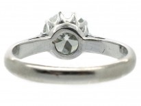 18ct White Gold & Platinum One Carat Diamond Solitaire Ring