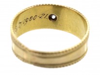 Victorian Three Colour 18ct Gold & Diamond Flower Ring