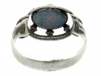 Arts & Crafts Silver & Fire Opal Ring