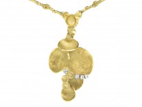 18ct Gold & Diamond 1970s Necklace