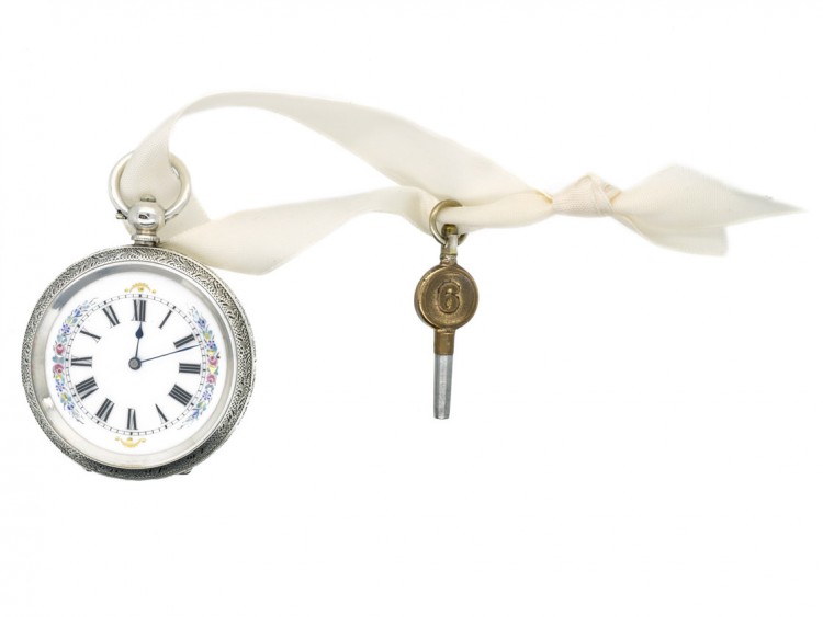 Victorian Swiss Silver Pocket Watch