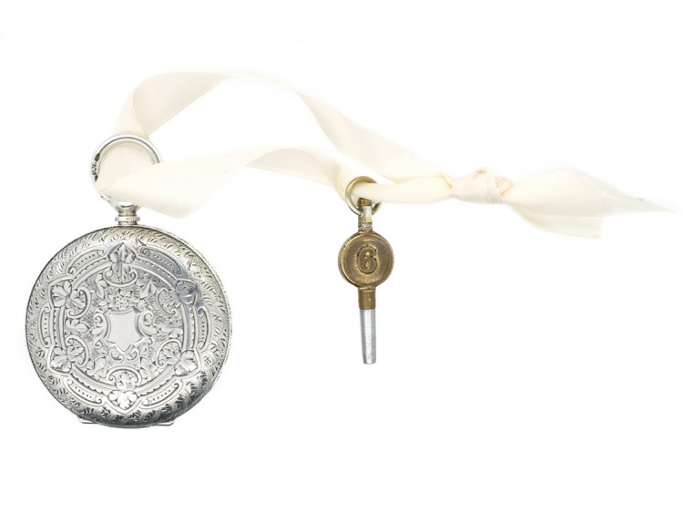 Victorian Swiss Silver Pocket Watch
