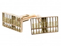 9ct Gold Abacus Cufflinks