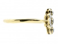 Art Deco Oval Diamond Cluster Ring