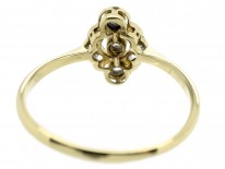 Art Deco Oval Diamond Cluster Ring