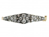 Edwardian 18ct Gold Diamond Bangle