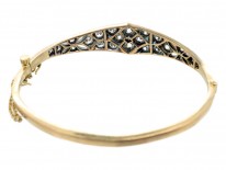 Edwardian 18ct Gold Diamond Bangle