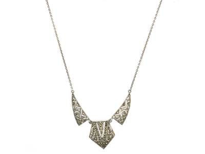 Art Deco Silver & Marcasite Necklace